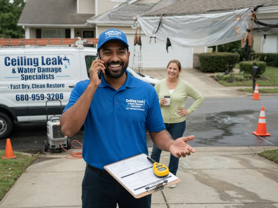 Ceiling Leak Cleanup Wapello, IA FAQs